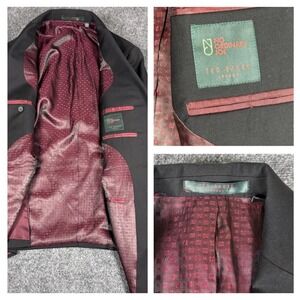 Ted Baker London No Ordinary Joe Wool Sport Coat 38S Jacket Black